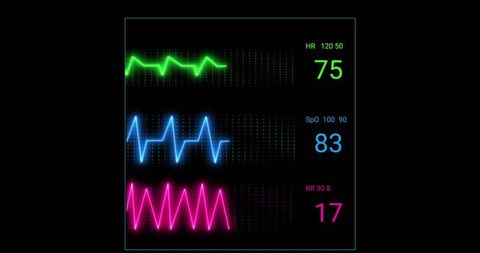 glowing cardiograph interface display - Download Free Stock Images Pikwizard.com