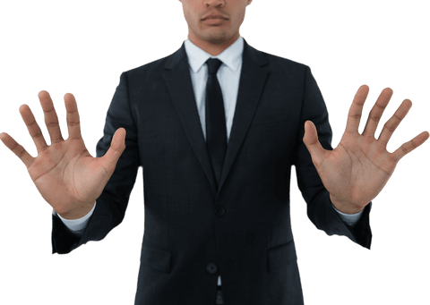 businessman engaging with transparent interface concept - Download Free Stock Videos Pikwizard.com