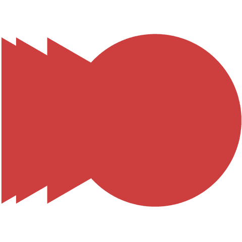 red abstract zigzag circular shape on transparent background - Download Free Stock Videos Pikwizard.com