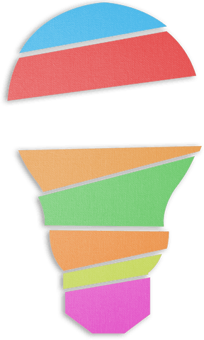 colorful light bulb design on transparent background - Download Free Stock Videos Pikwizard.com