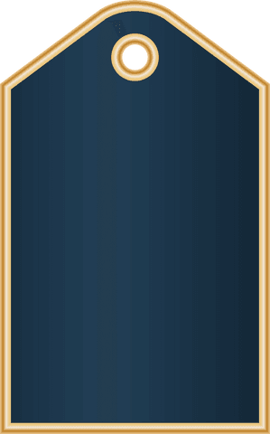 elegant blue label with golden trim on transparent background - Download Free Stock Videos Pikwizard.com