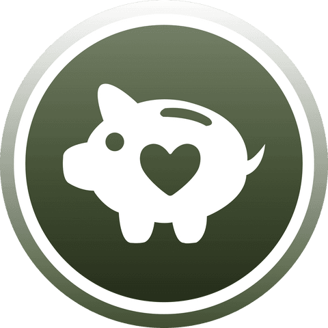 Transparent White Piggy Bank Icon on Green Background - Download Free Stock Videos Pikwizard.com