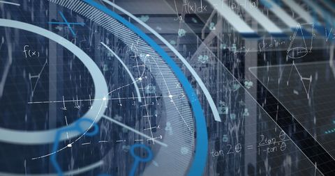 Digital Data Processing with Futuristic Analytics Overlay - Download Free Stock Images Pikwizard.com