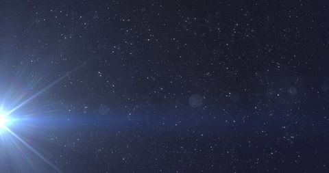 Vivid Blue Light and Stars in Expansive Galaxy Background - Download Free Stock Images Pikwizard.com