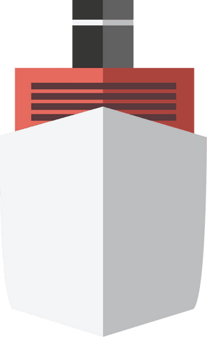 vector illustration of red and white ship on transparent background - Download Free Stock Videos Pikwizard.com