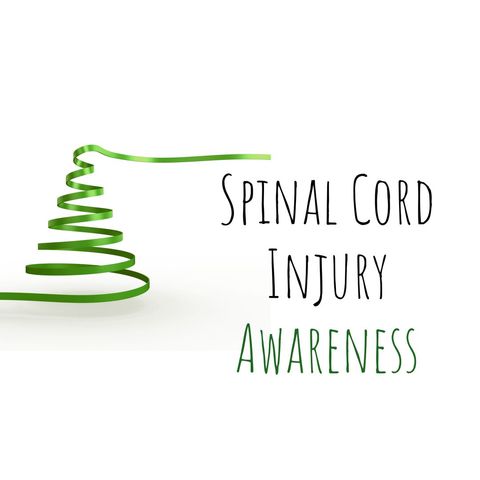 spinal cord ribbon symbolizing awareness and resilience - Download Free Stock Templates Pikwizard.com