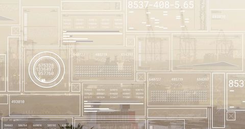 Digital Interface With Data Streams Over Cityscape - Download Free Stock Images Pikwizard.com