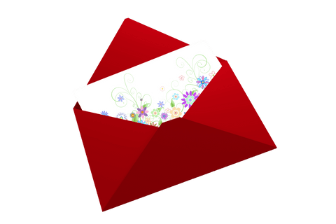 transparent red envelope with floral card design - Download Free Stock Videos Pikwizard.com
