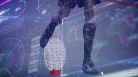 Fusion of Sports Running and Digital Data Graphics