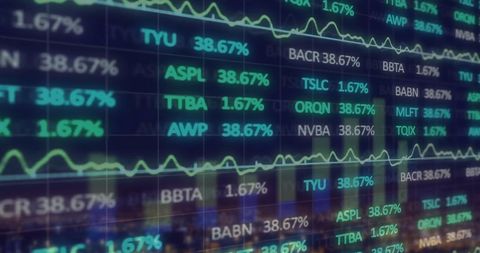 Digital Financial Data Processing Over Global Cityscape