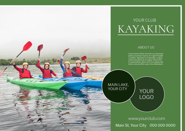 Exciting Kayaking Adventure Team Building Event at Main Lake - Download Free Stock Templates Pikwizard.com