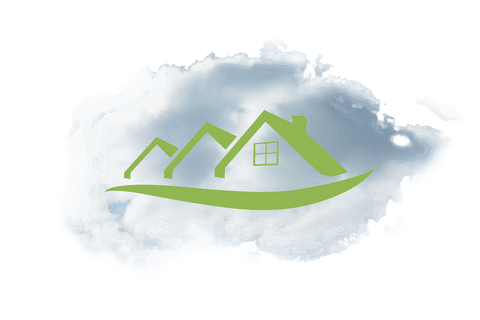 Eco-Friendly House Roofs Floating on Transparent Cloud Sky - Download Free Stock Videos Pikwizard.com