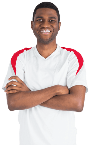transparent cheerful young man in sports jersey - Download Free Stock Videos Pikwizard.com