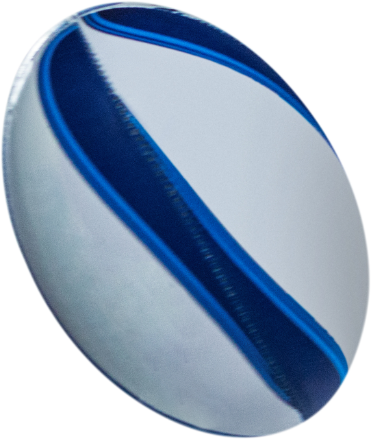 White and Blue Rugby Ball on Transparent Background - Download Free Stock Videos Pikwizard.com