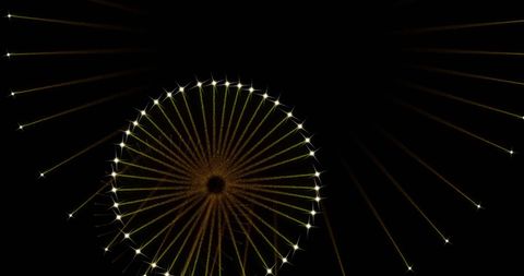 vibrant golden fireworks are sparkling in the darkness. this visually stunning display captures the essence of celebration, making it ideal for digital and print media promoting festive events. suitable for artwork related to holidays like new year's eve and related themes.