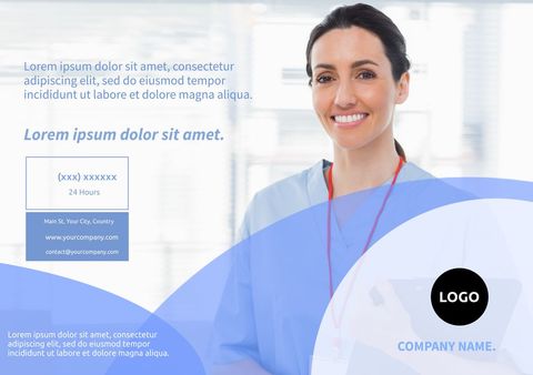 Confident Medical Professional Promoting Healthcare Services - Download Free Stock Templates Pikwizard.com