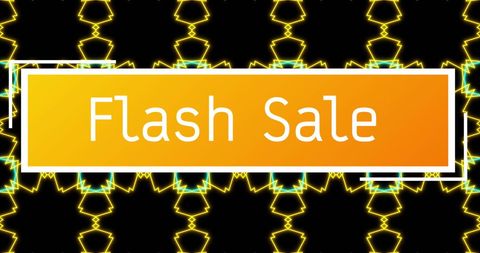 Flash Sale Notification with Dynamic Geometric Background