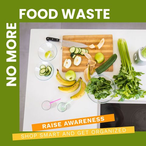 no more food waste campaign with fresh ingredients - Download Free Stock Templates Pikwizard.com