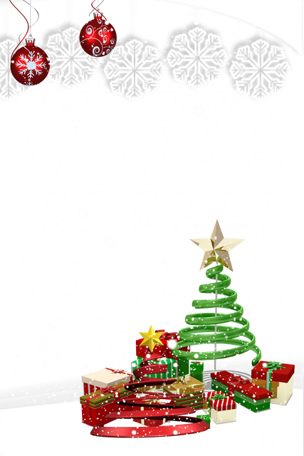 Transparent Christmas Frame with Tree and Snowflakes Decorations - Download Free Stock Videos Pikwizard.com