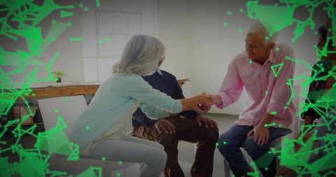 Senior Students Engaging in Collaborative Meeting Conversation