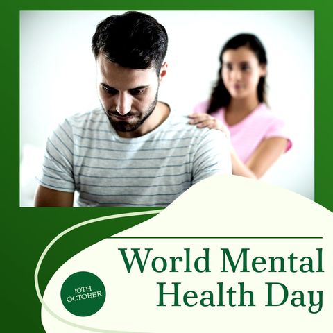 Caring Gesture on World Mental Health Day: Support and Awareness - Download Free Stock Templates Pikwizard.com