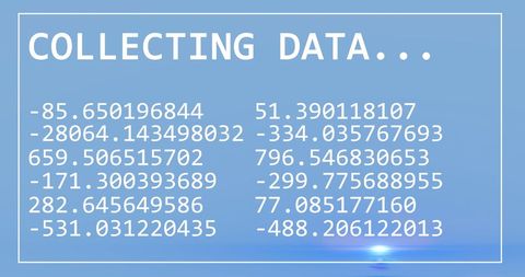 Collecting Data Digital Concept with Numerical Codes on Blue Background - Download Free Stock Images Pikwizard.com