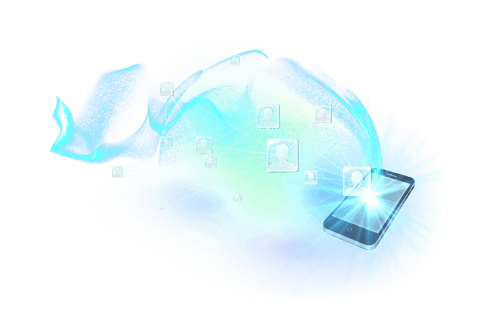 Smartphone Network with Luminous People Silhouettes Transparent Background - Download Free Stock Videos Pikwizard.com