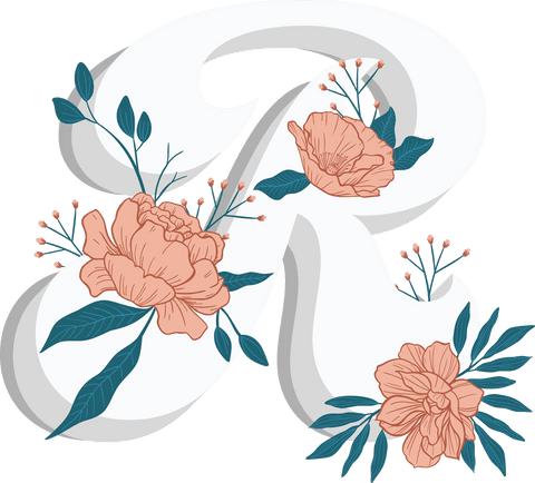 floral initial letter r design on transparent background - Download Free Stock Videos Pikwizard.com