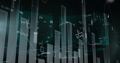 Complex Equations and Graphs in Digital Space for Scientific Research - Download Free Stock Images Pikwizard.com