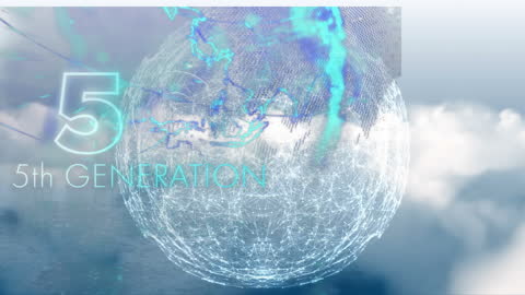 Digital Network Concept Globe and 5G Technology Future