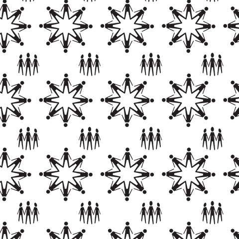 Seamless People and Star Pattern on Transparent Background - Download Free Stock Videos Pikwizard.com