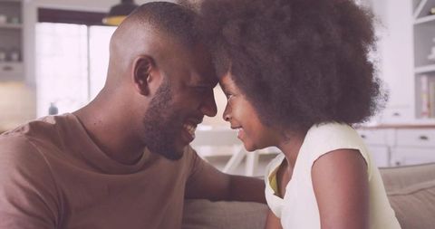 Father and Daughter Sharing Loving Bond at Home