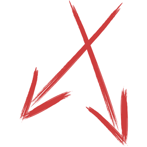 red crisscross arrows on transparent background - Download Free Stock Videos Pikwizard.com
