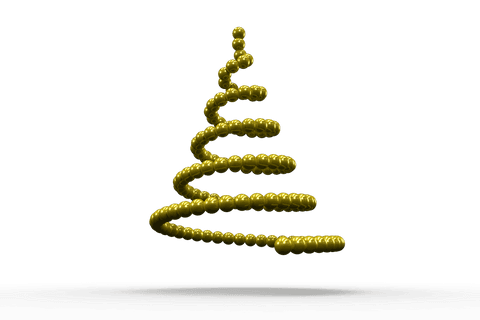 Yellow Beaded Spiral Design Vector with Transparent Background - Download Free Stock Videos Pikwizard.com