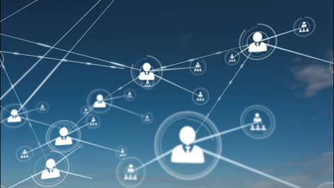 Digital Network Connections Representative Overlay Concept