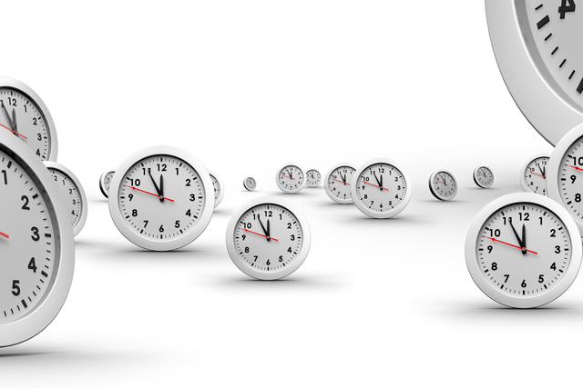 Digital Clocks on Transparent Background Celebrating Passage of Time - Download Free Stock Videos Pikwizard.com