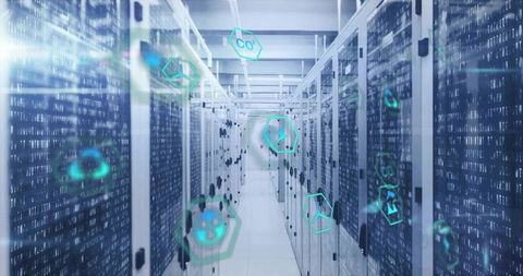 Digital Binary Code Streaming Through Modern Data Center