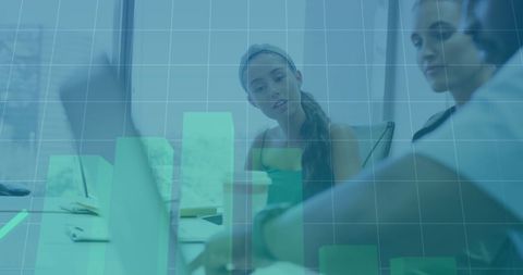 Business Team Analyzing Financial Data in a Modern Office - Download Free Stock Images Pikwizard.com