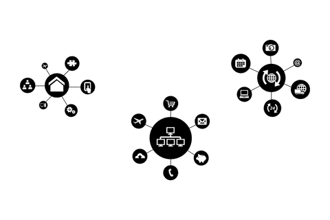 Digital PNG Illustration with Network Connections and Icons - Download Free Stock Videos Pikwizard.com