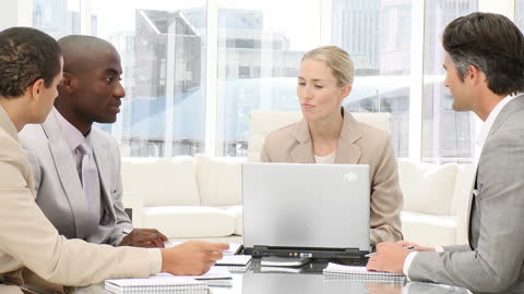 Executive Meeting Collaboration with Multiethnic Business Team