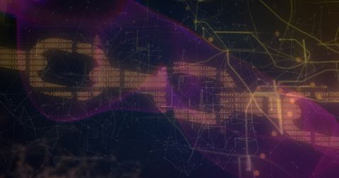 Futuristic data flow interface in digital abstract network