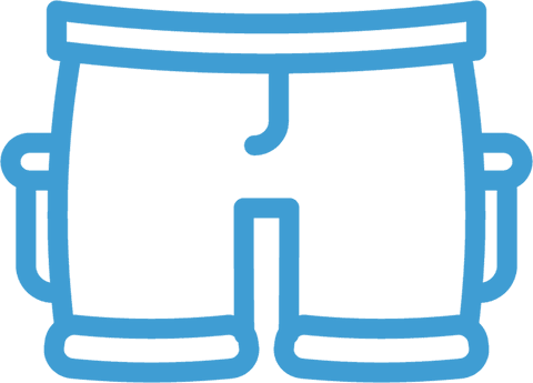 minimalistic blue trousers illustration on transparent background - Download Free Stock Videos Pikwizard.com