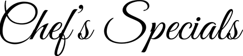 Chef's specials text black transparent background