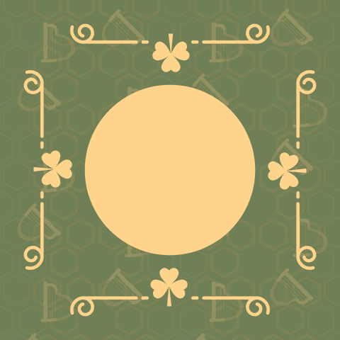Transparent Clovers and Geometric Frame with Copy Space - Download Free Stock Videos Pikwizard.com