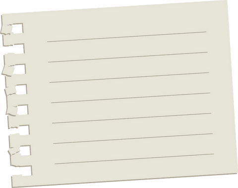 torn spiral notebook page on transparent background - Download Free Stock Videos Pikwizard.com