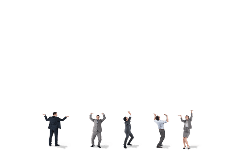 Group of Business Professionals Celebrating on Transparent Background - Download Free Stock Videos Pikwizard.com