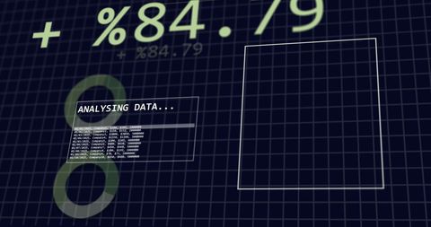 Digital Financial Data Analysis on Dark Interface - Download Free Stock Images Pikwizard.com