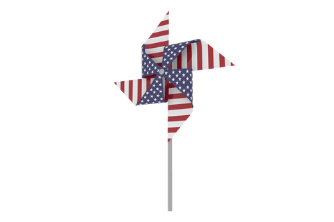 american flag-themed paper windmill on transparent background - Download Free Stock Videos Pikwizard.com