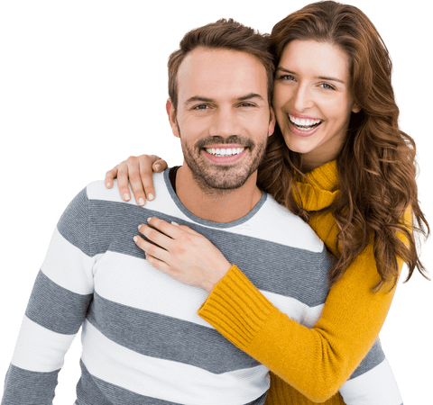 Playful Young Couple Embracing Smiling on Transparent Background - Download Free Stock Videos Pikwizard.com