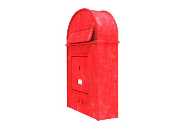 Transparent Digital Illustration of Red Mailbox - Download Free Stock Videos Pikwizard.com